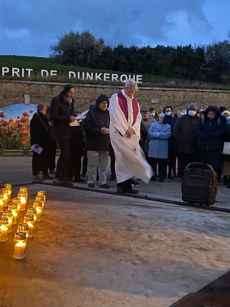 Hommage aux migrants à Dunkerque