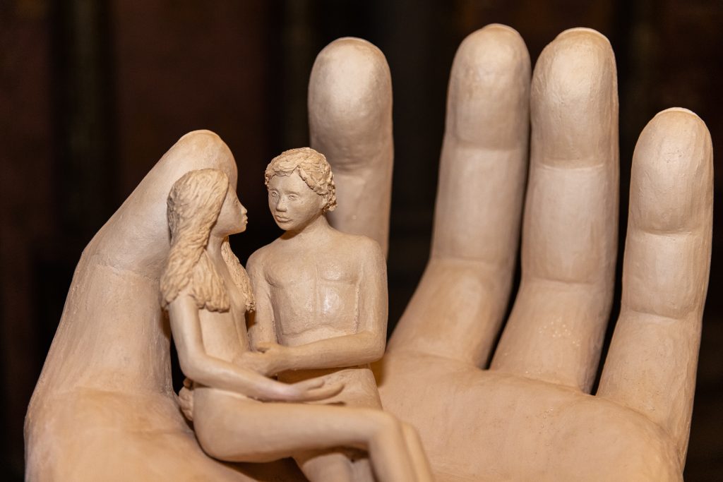 Inauguration de la statue Arche Divine - cathédrale de Lille