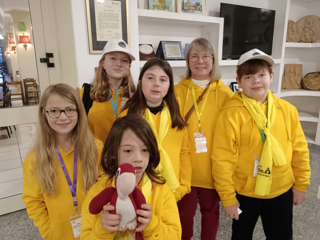 5 enfants avec le pape