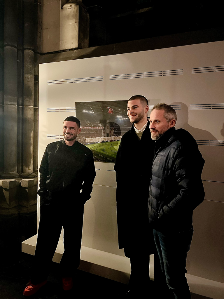 Vernissage des tifos du LOSC en hommage à Notre-Dame de la Treille