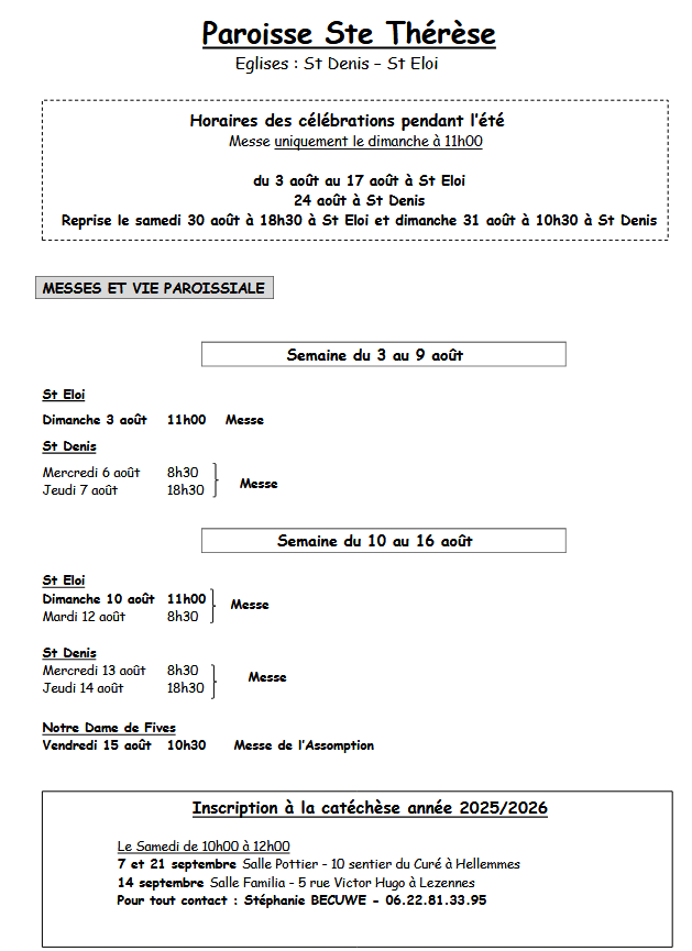 feuille annonces été