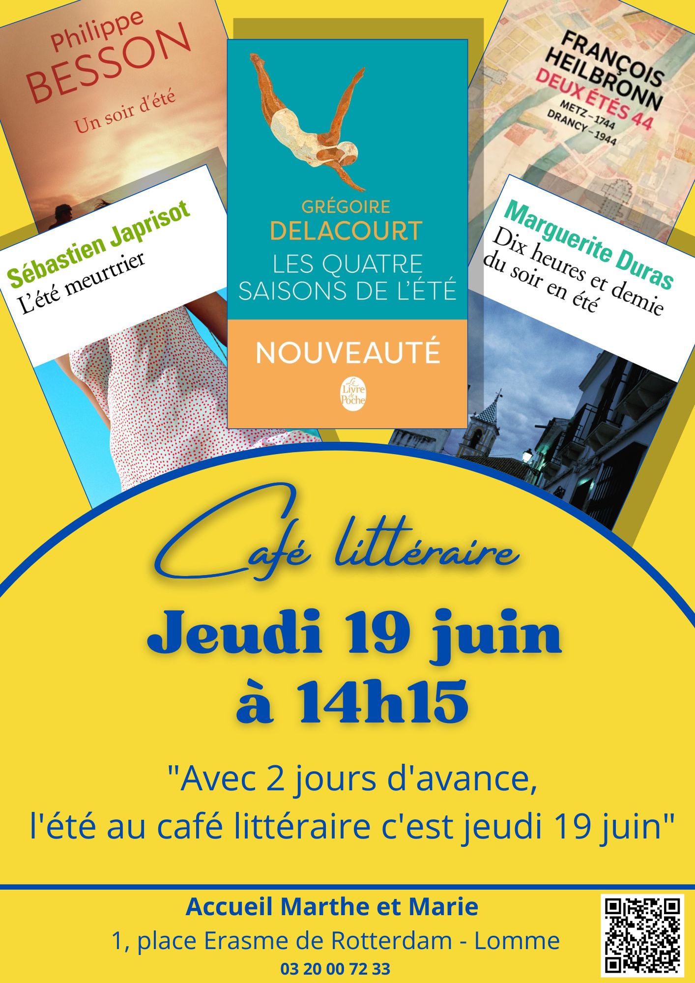 CAFE LITTERAIRE LIVRES JUIN 2025