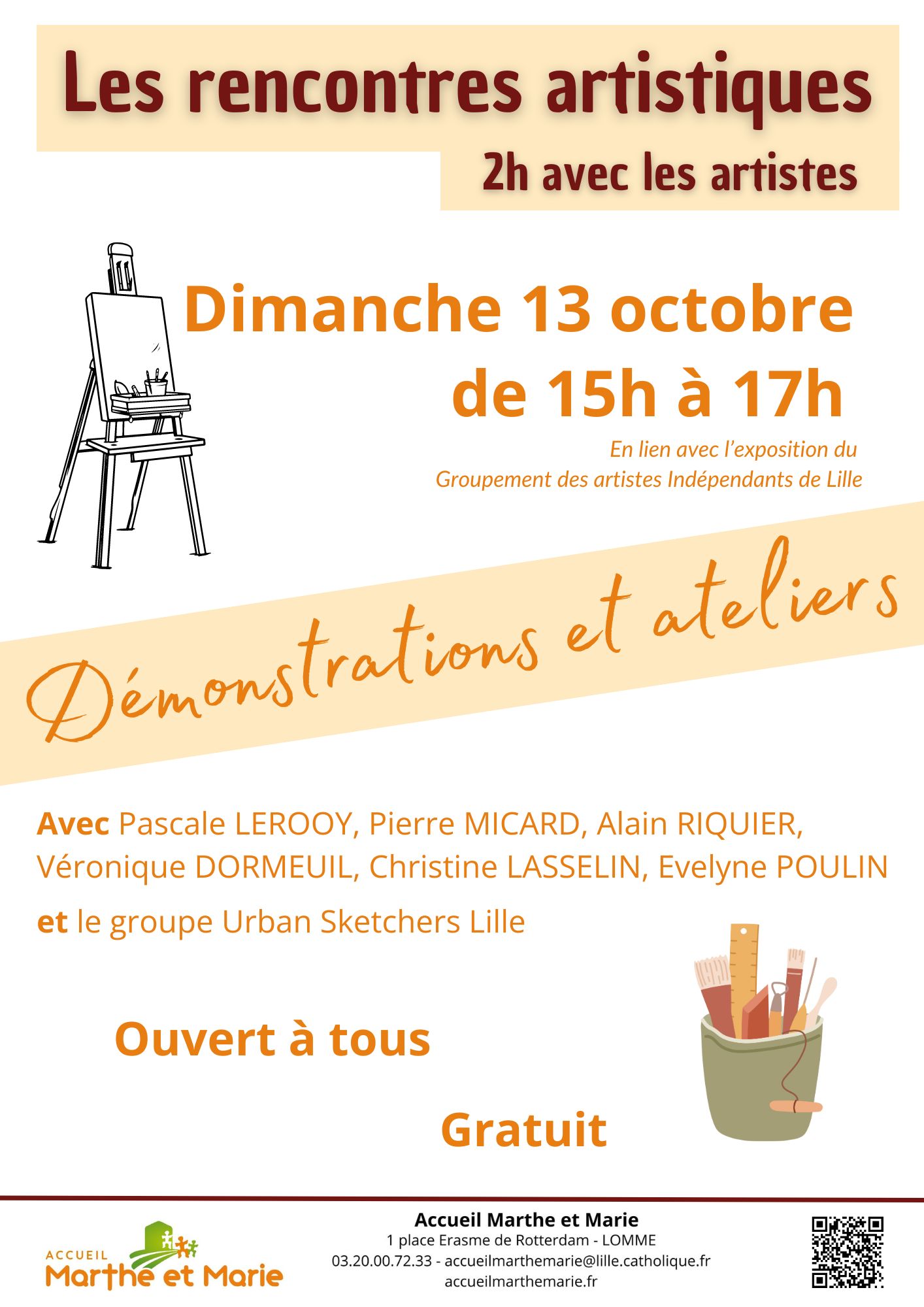 ATELIERS 13 octobre 2024