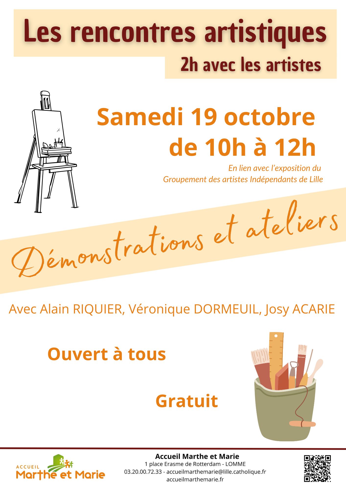 ATELIERS 19 octobre 2024