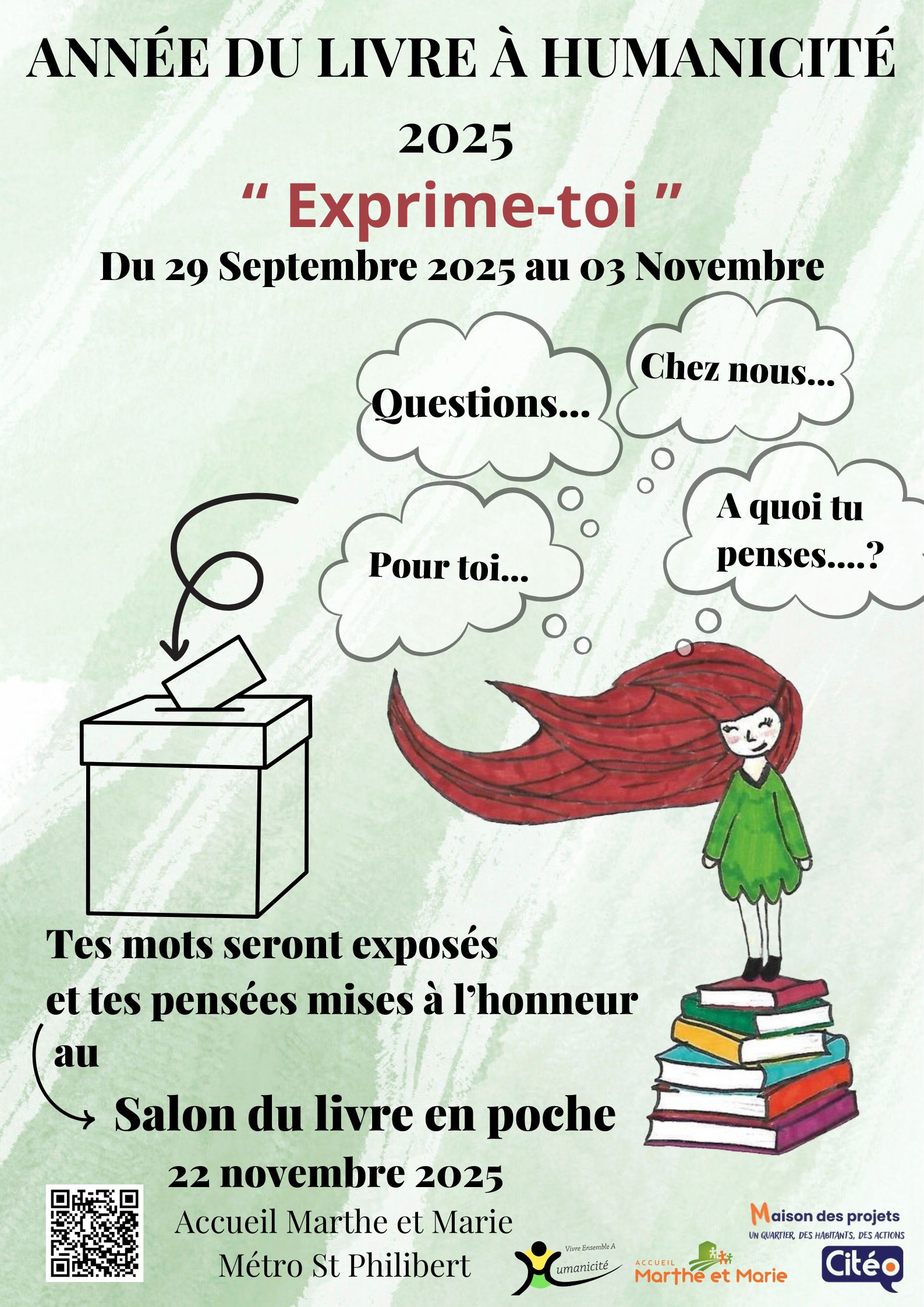2025 Lannée du livre à Humanicité Affiche