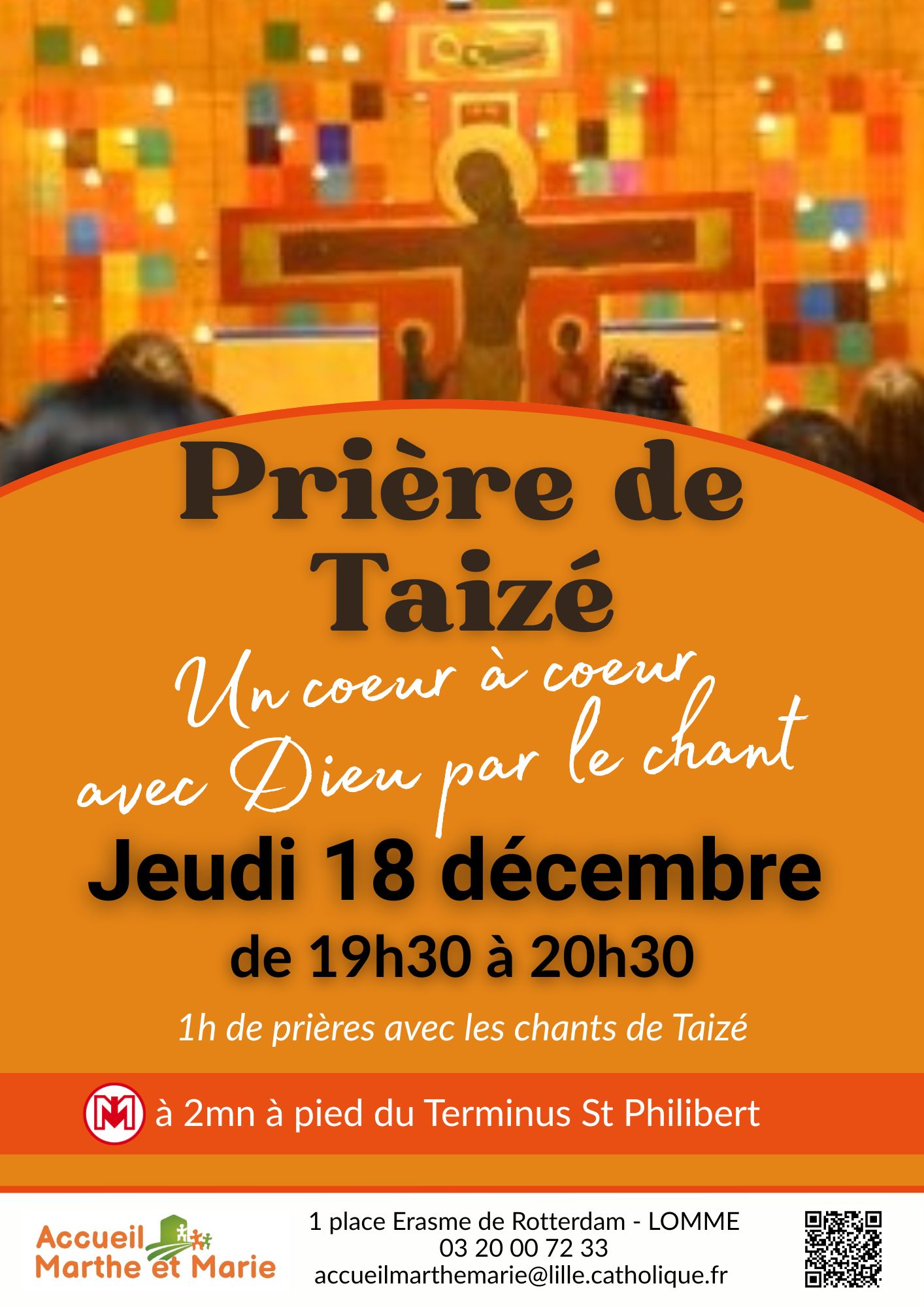 Affiche Priere Taizé 18 décembre 2025