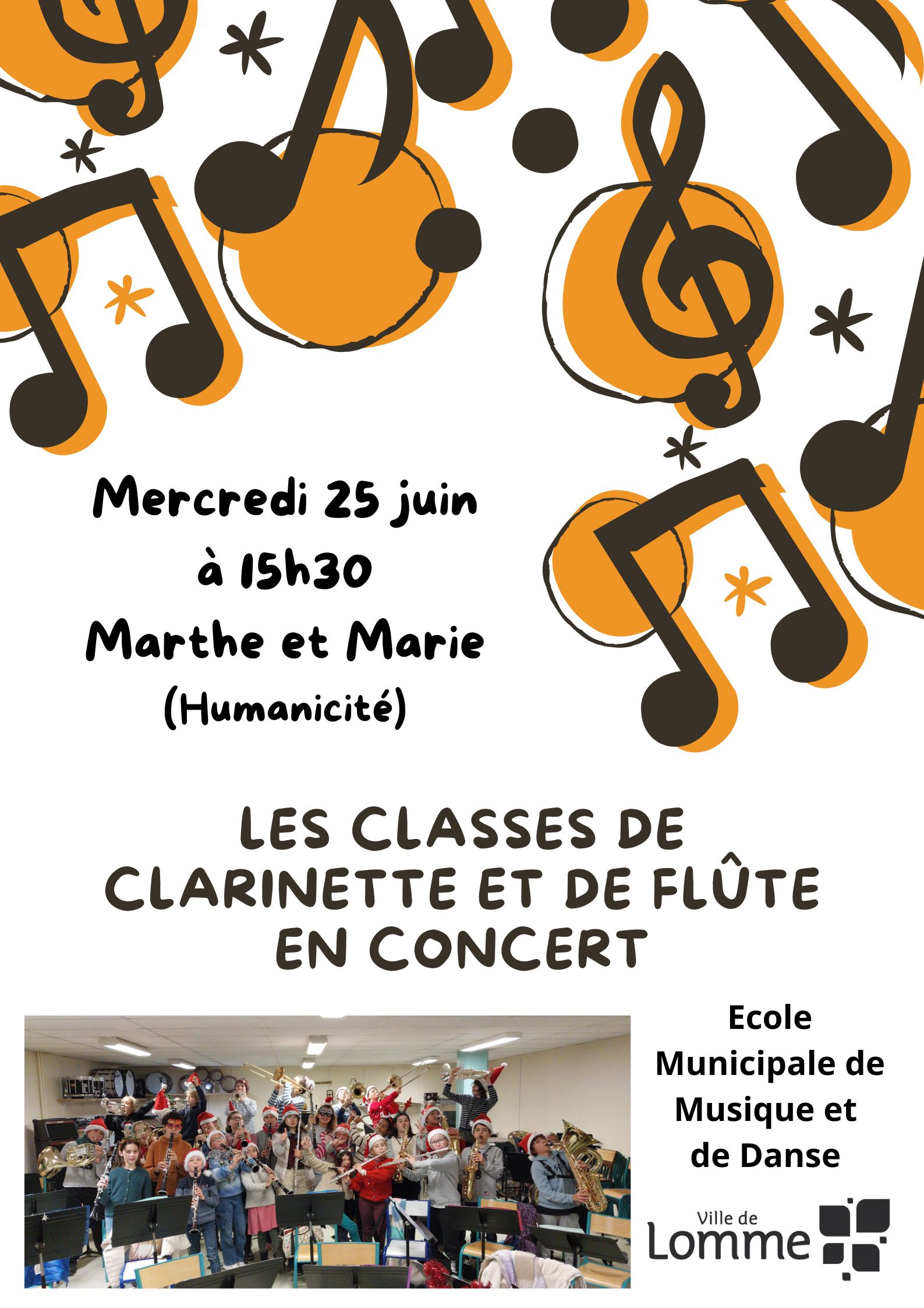 Ecole Musique Clarinette et flûte 25 juin 2025