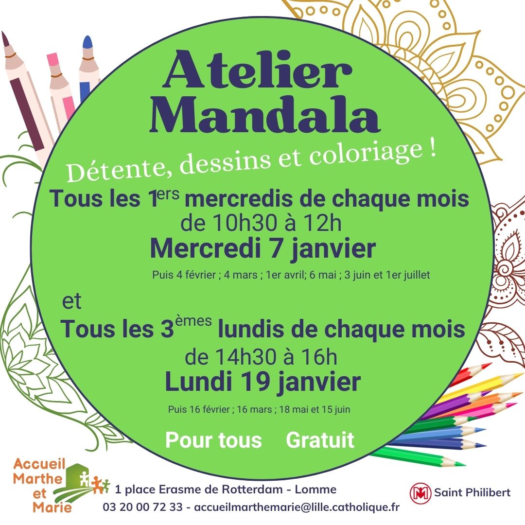 MANDALA 7 et 19 janvier 2026