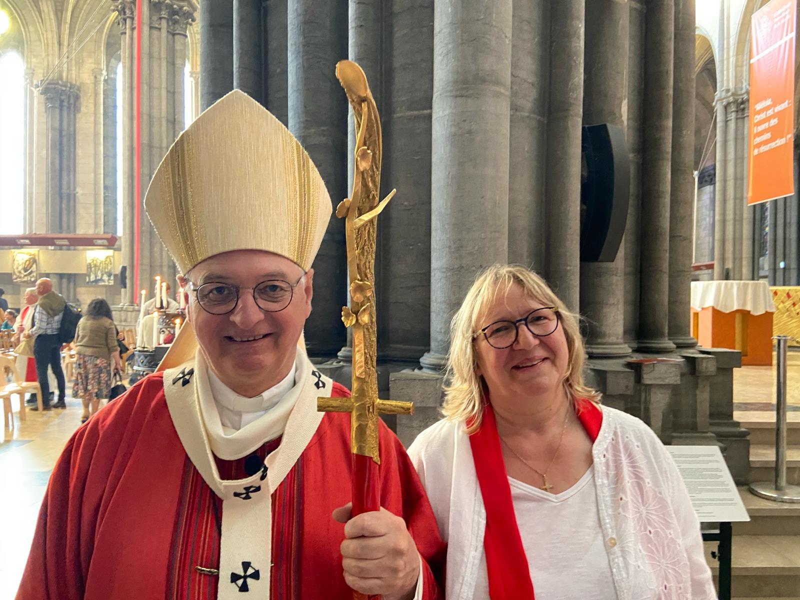 Corinne et Mgr Le Boulch